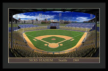 Load image into Gallery viewer, Sicks Stadium 1969 - Framed Print
