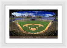 Load image into Gallery viewer, Sicks Stadium 1969 - Framed Print
