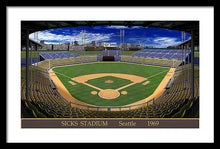 Load image into Gallery viewer, Sicks Stadium 1969 - Framed Print
