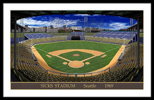 Load image into Gallery viewer, Sicks Stadium 1969 - Framed Print
