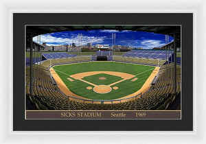 Sicks Stadium 1969 - Framed Print