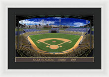 Load image into Gallery viewer, Sicks Stadium 1969 - Framed Print
