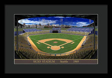 Load image into Gallery viewer, Sicks Stadium 1969 - Framed Print
