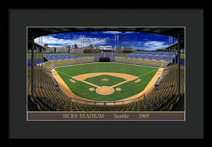 Sicks Stadium 1969 - Framed Print