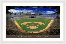 Load image into Gallery viewer, Sicks Stadium 1969 - Framed Print
