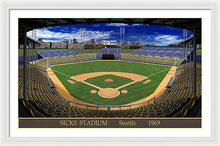 Load image into Gallery viewer, Sicks Stadium 1969 - Framed Print
