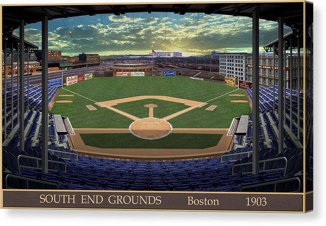 South End Grounds 1903 - Canvas Print