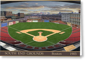 South End Grounds 1903 - Greeting Card