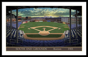 South End Grounds 1903 - Framed Print