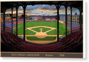 South End Grounds 1908 - Canvas Print