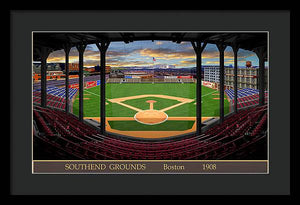 South End Grounds 1908 - Framed Print