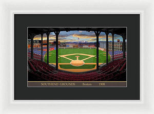 South End Grounds 1908 - Framed Print