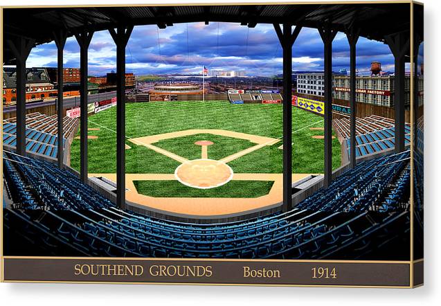 South End Grounds 1914 - Canvas Print