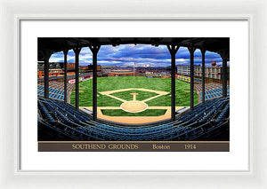 South End Grounds 1914 - Framed Print