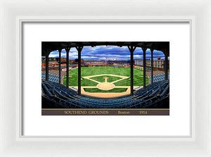 South End Grounds 1914 - Framed Print