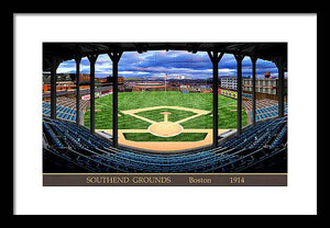 South End Grounds 1914 - Framed Print