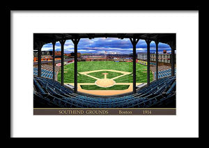 South End Grounds 1914 - Framed Print