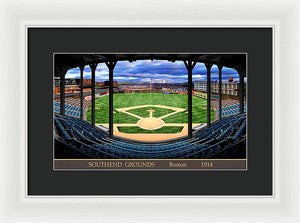 South End Grounds 1914 - Framed Print