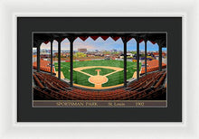 Load image into Gallery viewer, Sportsman Park 1902 - Framed Print
