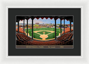 Sportsman Park 1902 - Framed Print