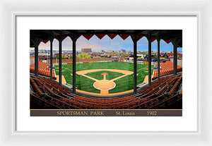 Sportsman Park 1902 - Framed Print