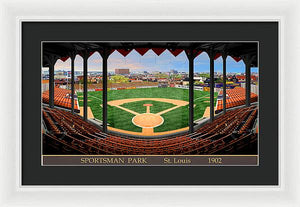 Sportsman Park 1902 - Framed Print