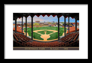 Sportsman Park 1902 - Framed Print