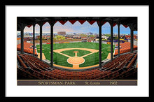 Load image into Gallery viewer, Sportsman Park 1902 - Framed Print
