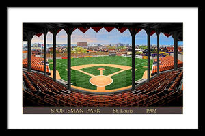 Sportsman Park 1902 - Framed Print