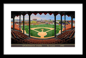 Sportsman Park 1902 - Framed Print