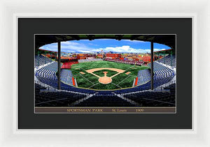 Sportsman Park 1909 - Framed Print