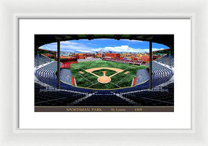 Sportsman Park 1909 - Framed Print