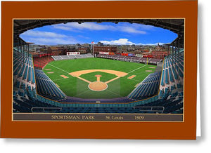 Sportsman Park 1909 - Greeting Card