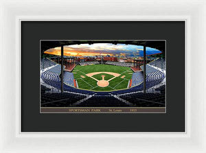 Sportsman Park 1915 - Framed Print