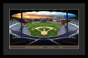 Sportsman Park 1915 - Framed Print