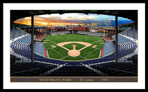 Sportsman Park 1915 - Framed Print