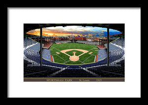 Sportsman Park 1915 - Framed Print