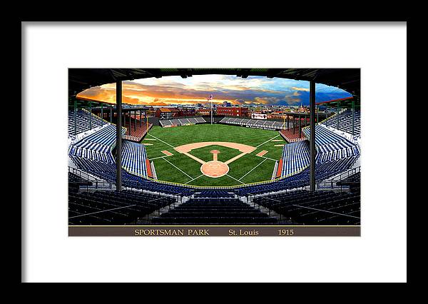 Sportsman Park 1915 - Framed Print