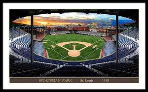 Sportsman Park 1915 - Framed Print