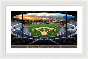 Sportsman Park 1915 - Framed Print