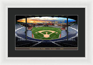 Sportsman Park 1915 - Framed Print