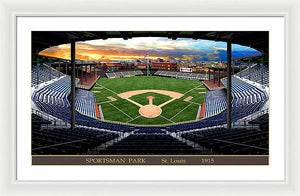 Sportsman Park 1915 - Framed Print