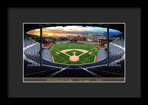 Sportsman Park 1915 - Framed Print