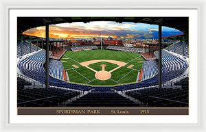 Sportsman Park 1915 - Framed Print