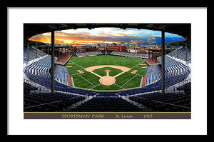 Sportsman Park 1915 - Framed Print