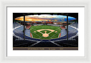 Sportsman Park 1915 - Framed Print