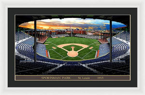 Sportsman Park 1915 - Framed Print