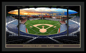 Sportsman Park 1915 - Framed Print