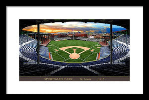 Sportsman Park 1915 - Framed Print