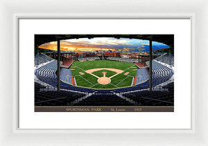 Sportsman Park 1915 - Framed Print